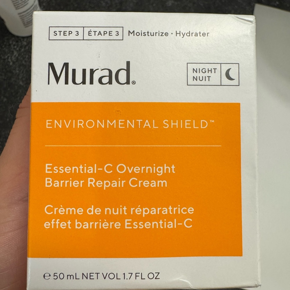 Murad Essential-C Overnight Barrier Repair Cream - White and Orange